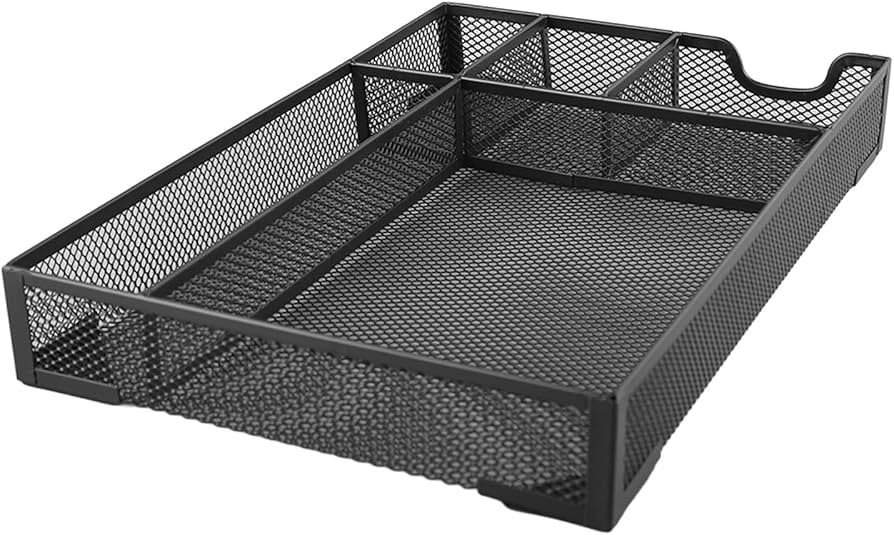 Amazon.co.jp: 収納トレイ 金属製メッシュ 整理整頓 仕切りボックス 省